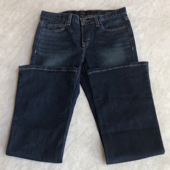 Calvin Klein Women's Flare Dark Blue Denim Washed Jeans Style WG41A50C Size 4X32 - Picture 6 of 13